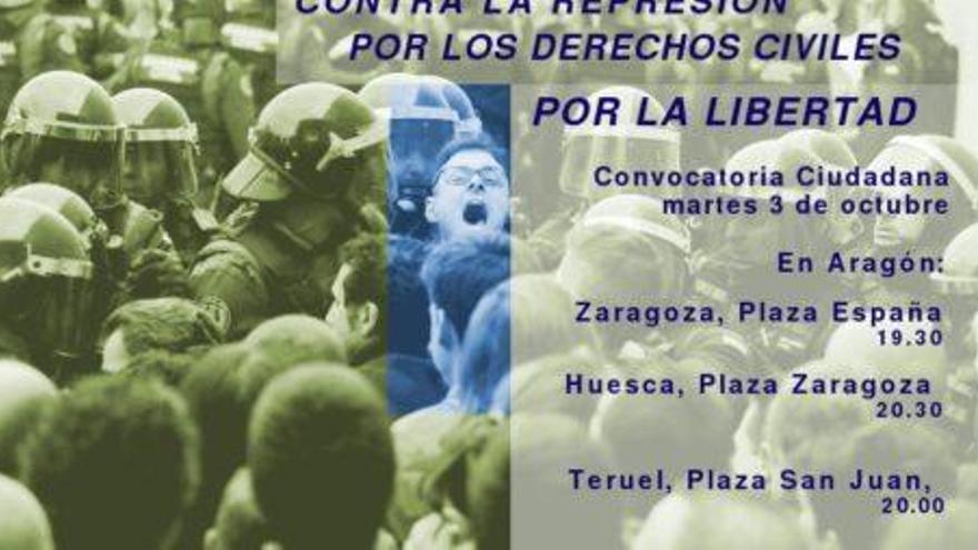 Se convoca una manifestación en contra de la represión