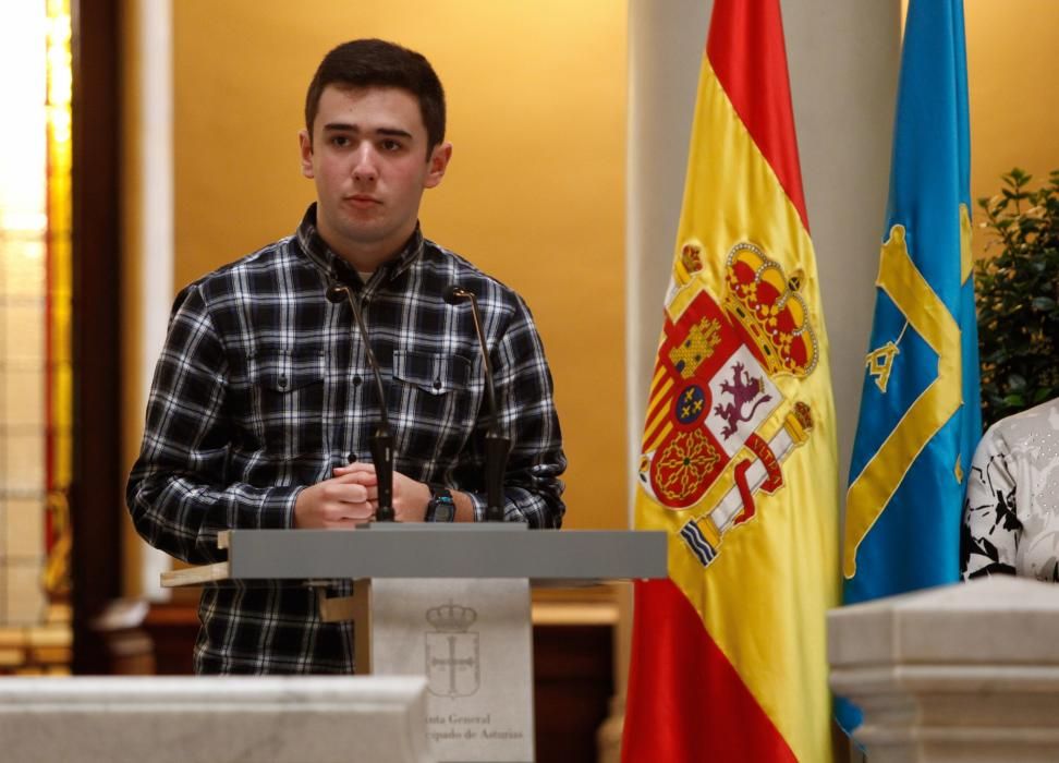 40.º aniversario de la Carta Magna en el Parlamento asturiano