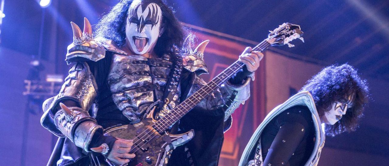 Gene Simmons, en un concierto de Kiss en Barcelona.