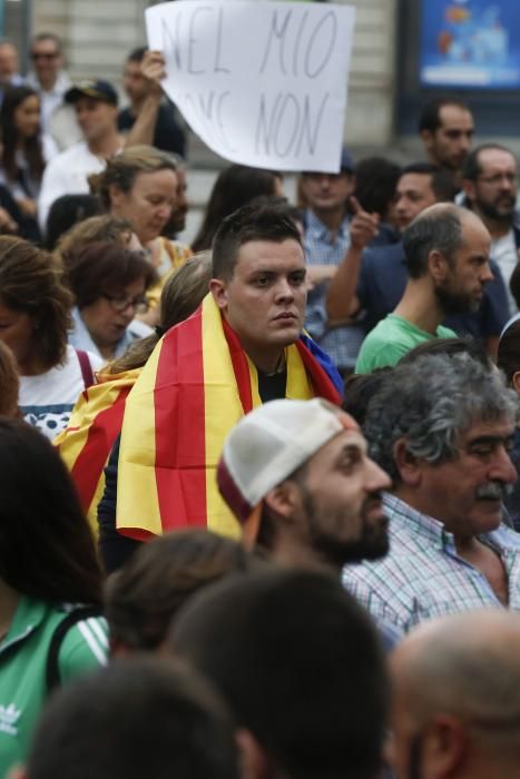 Manifestación en Oviedo de solidaridad con Cataluña