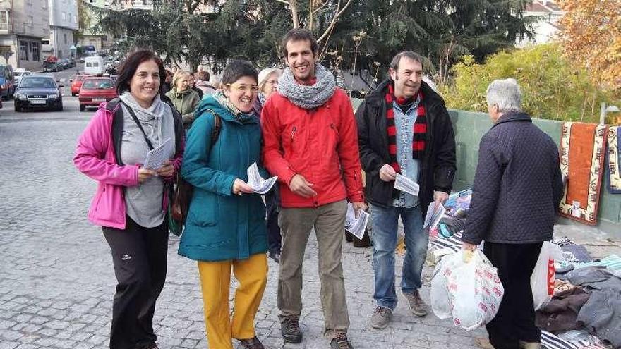 María Sofía Díaz y David Bruzos, en el centro de la imagen. // I.O.