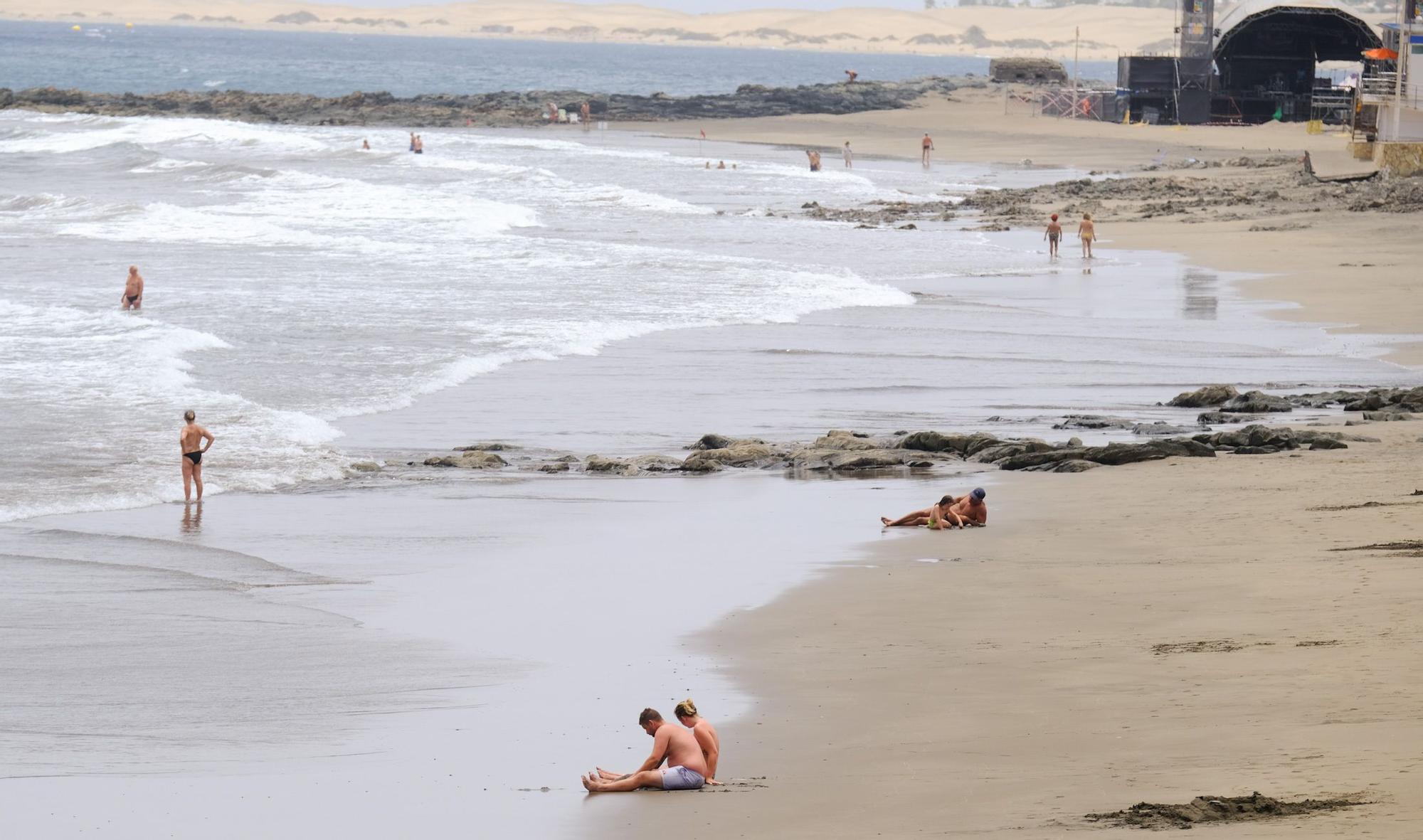 Fuerte calor en Arinaga y San Agustín (13/07/2023)