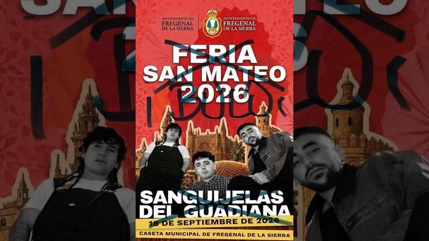 “¡Cuánto estúpido suelto!”: la alcaldesa de Fregenal carga contra el autor del falso cartel que anuncia un concierto de Sanguijuelas del Guadiana