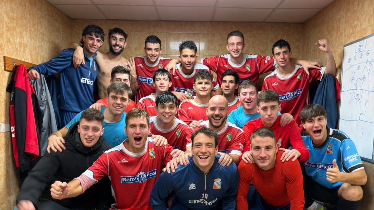 El Narcea tras la última victoria frente al Podes.
