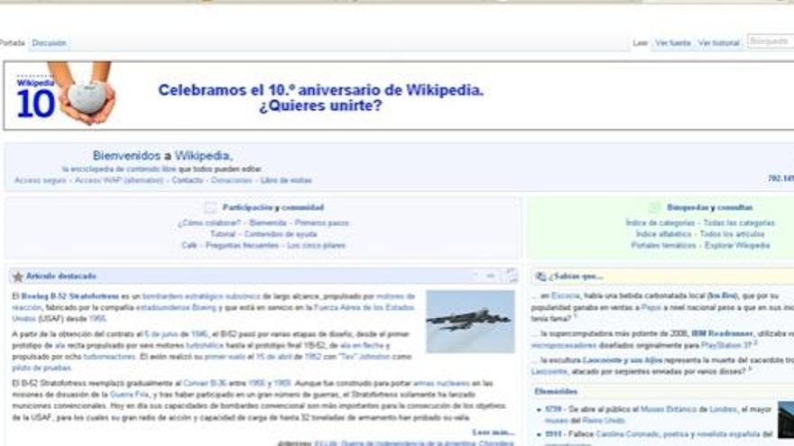 Wikipedia se reinventa en su décimo aniversario