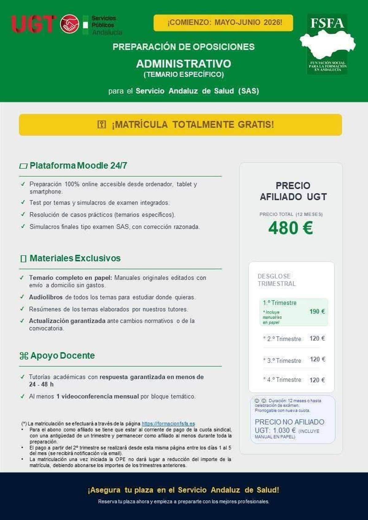 Cursos de formación de UGT SP.