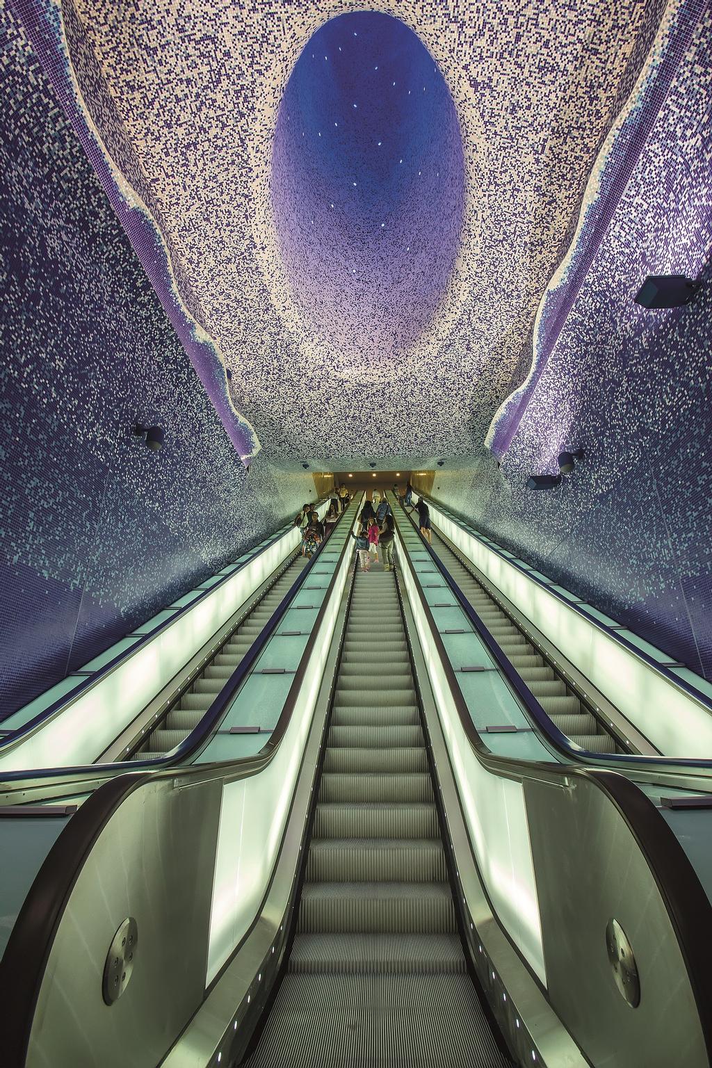 Estación de Toledo en el metro de Nápoles.