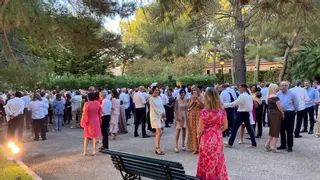 Empieza la recepción de los Reyes en Marivent de la sociedad balear