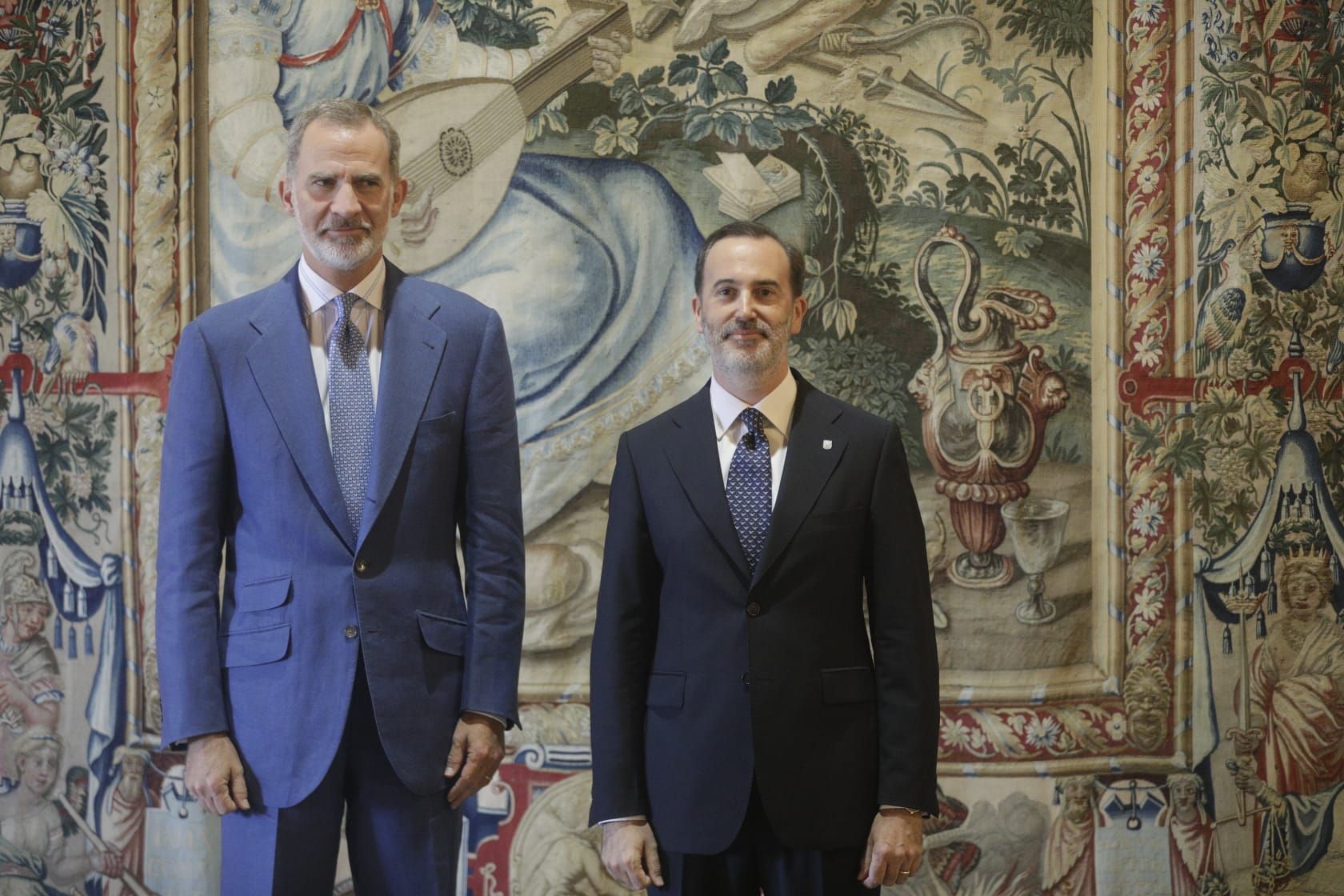 El rey Felipe VI recibe en la Almudaina a las principales autoridades de Baleares