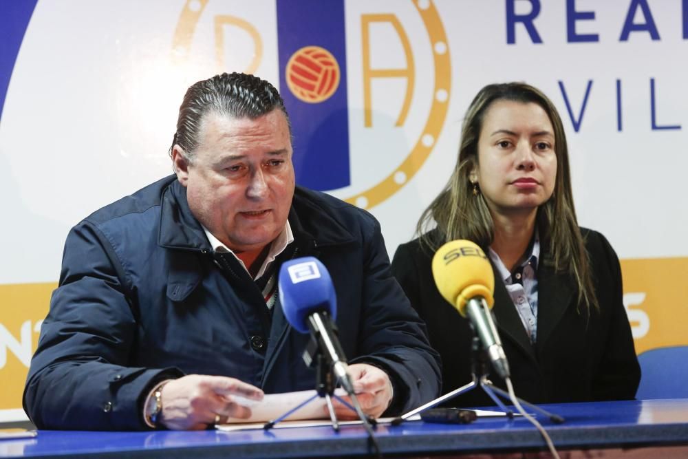 Rueda de prensa de la directiva del Real Avilés