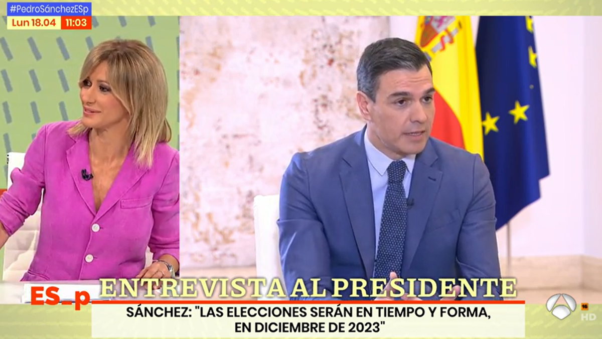 La frase de Pedro Sánchez a Susanna Griso després de la seva entrevista a ‘Espejo público’: «Sabia que aquesta pulla cauria»