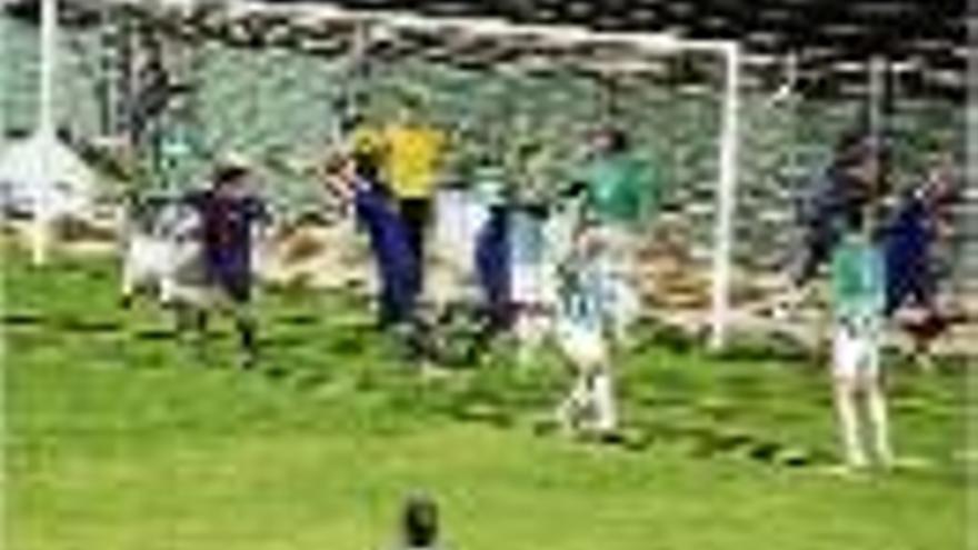 El moment del gol de Casagran.