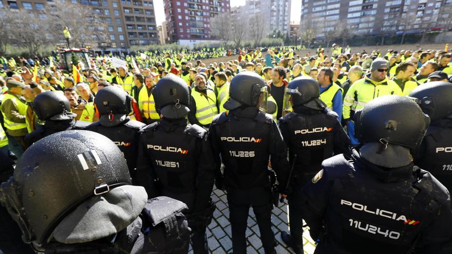 Las sanciones a los agricultores aragoneses por alterar el orden público alcanzan los 150.000 euros