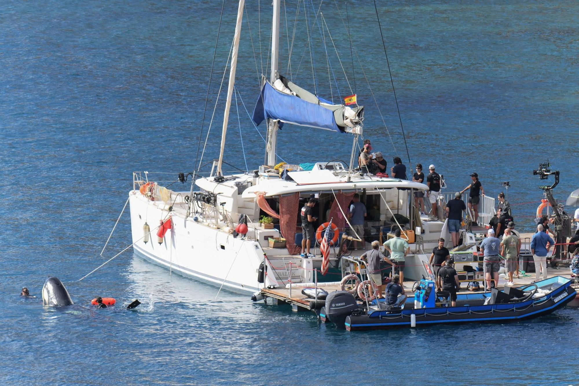 John Travolta sigue su rodaje en aguas de Gran Canaria