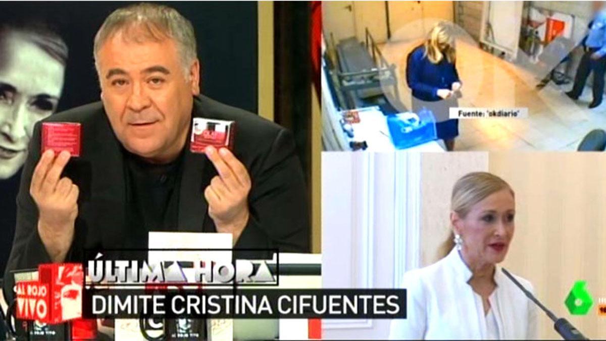 Antonio García Ferreras, a ’Al rojo vivo’, analitza l’últim escàndol de Cristina Cifuentes.