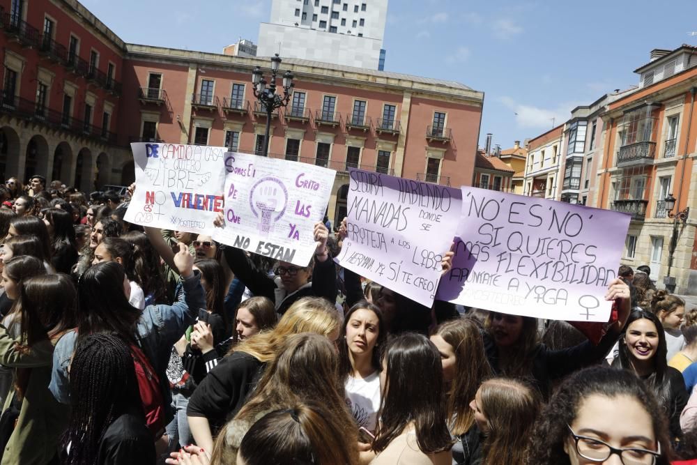 Manifestación en Gijón.