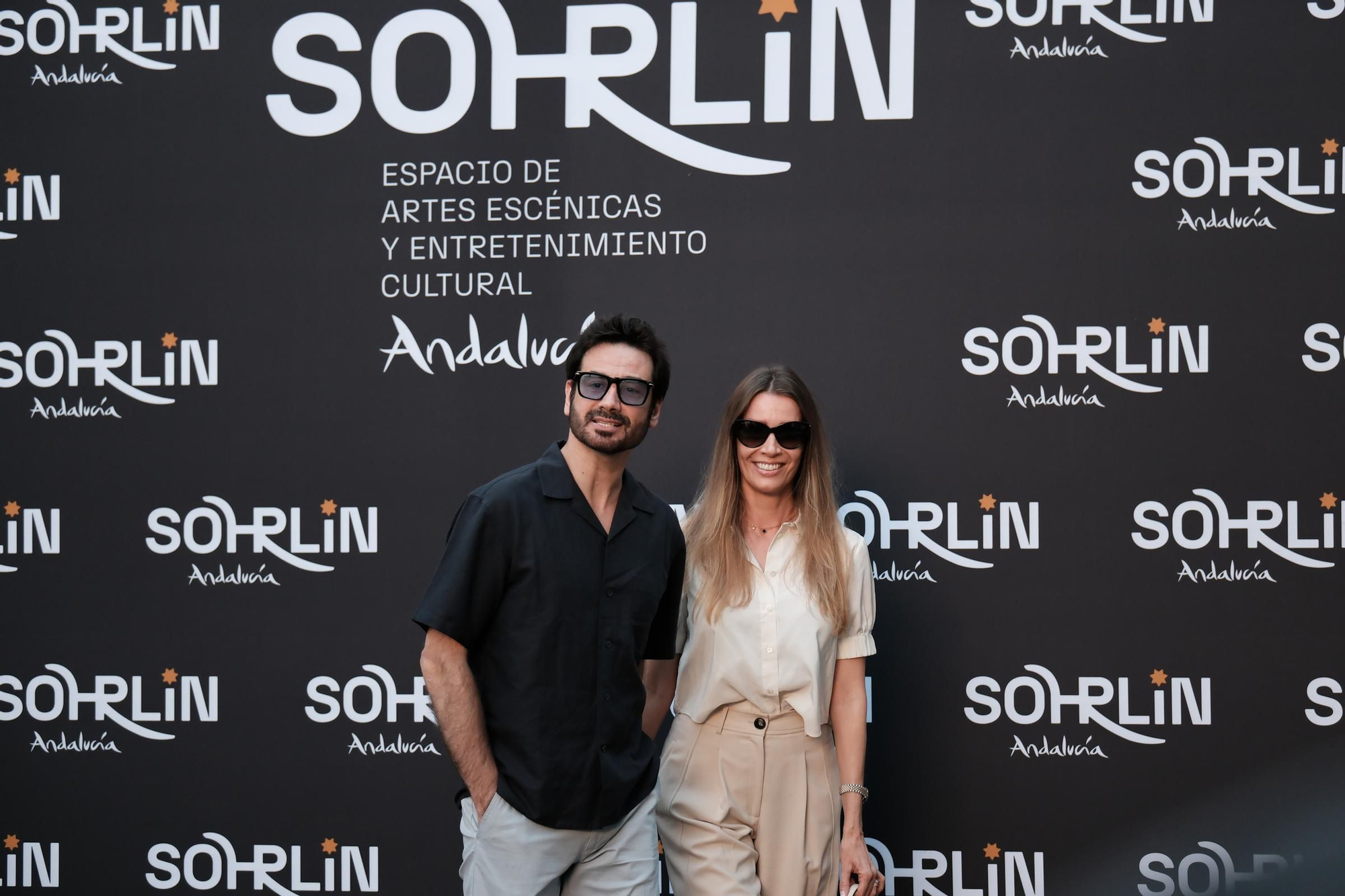 Photocall de la inauguración de Sohrlin Andalucía, el nuevo proyecto de Antonio Banderas y Domingo Sánchez de una escuela de artes escénicas.