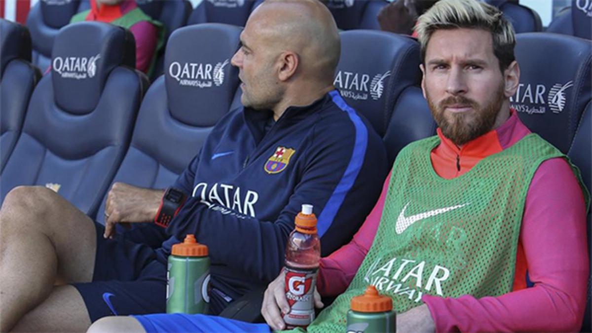 Leo Messi fue suplente por última vez con el Barça ante el Deportivo (15/10/16)