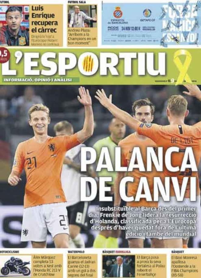 Las portadas del día en la prensa deportiva