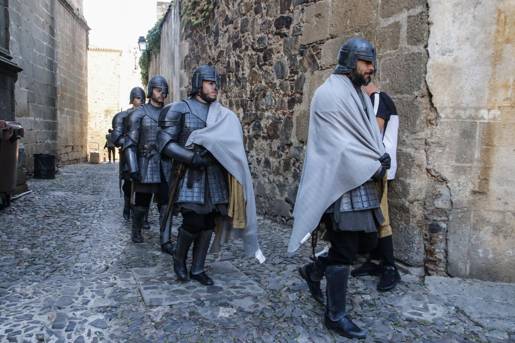 El rodaje de la precuela de 'Juego de tronos' en Cáceres, en imágenes