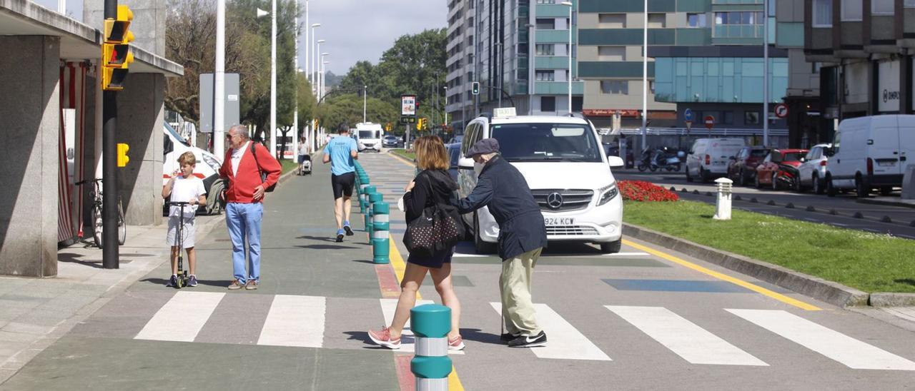 El paseo del Muro, tras la restitución del tráfico.