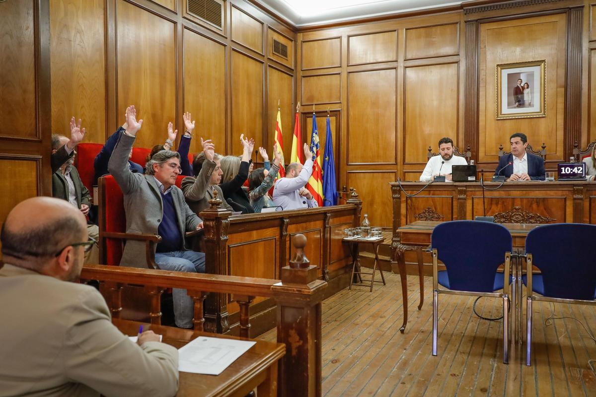 Imágenes del pleno de presupuestos de Alcoy Imágenes del pleno de presupuestos de Alcoy