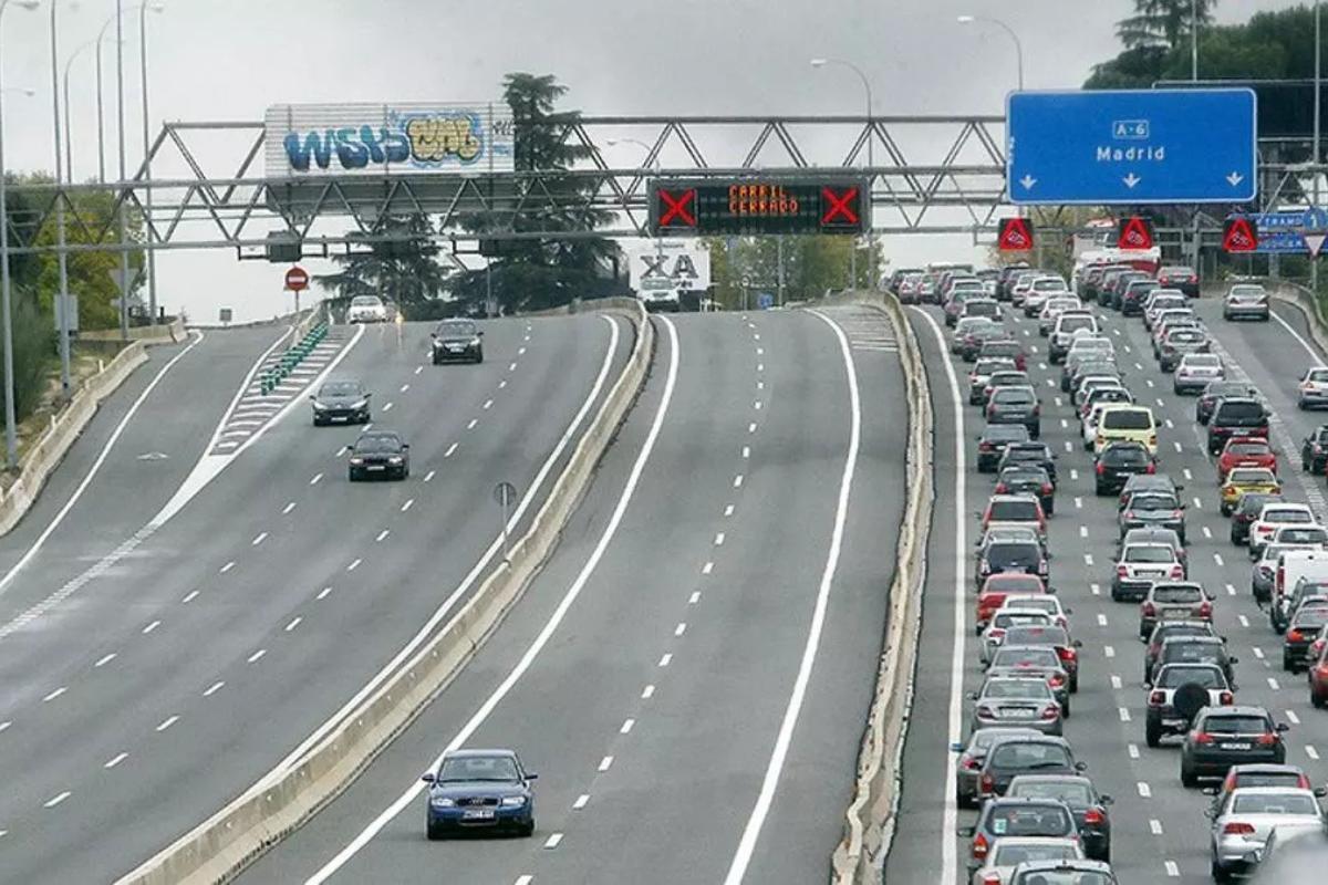 Carril BUS-VAO de la A-6 (Madrid).
