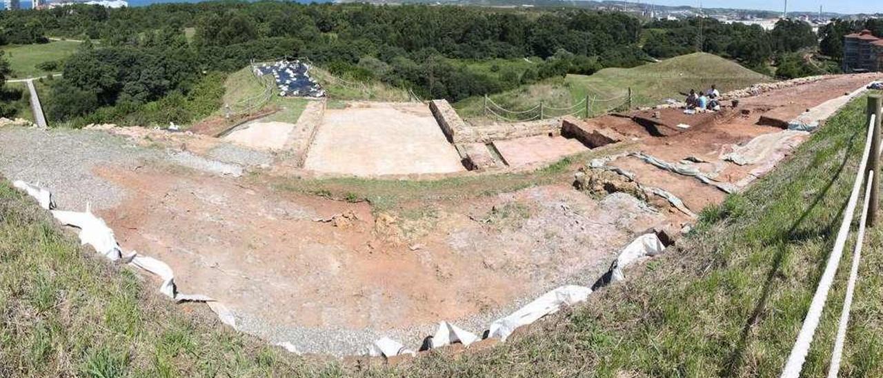 Yacimiento arqueológico del castillo de Gauzón.