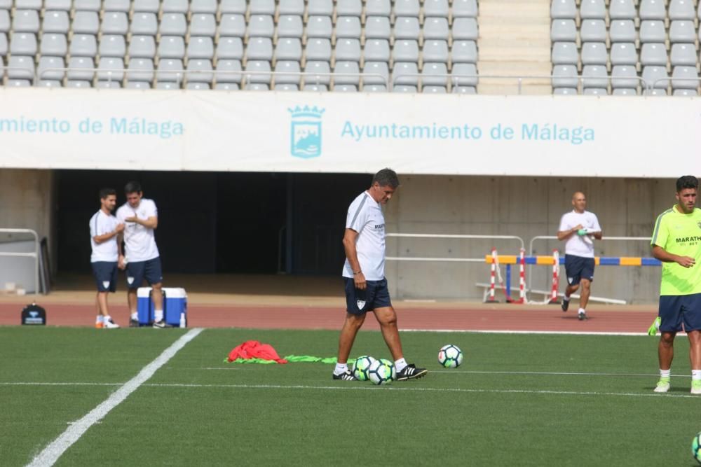 Primer entrenamiento del Málaga CF.