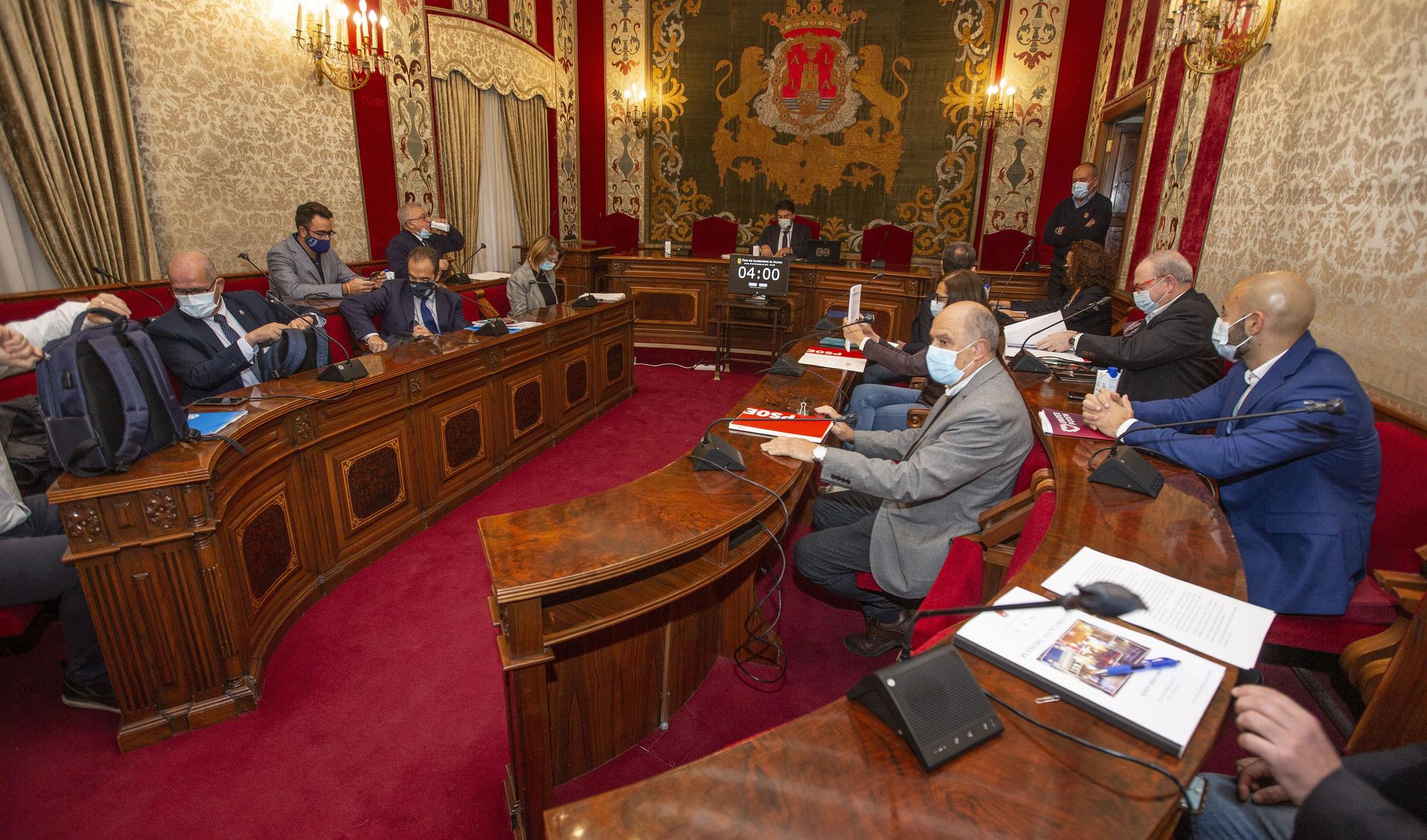 Pleno del Ayuntamiento de Alicante del 25 noviembre 2021