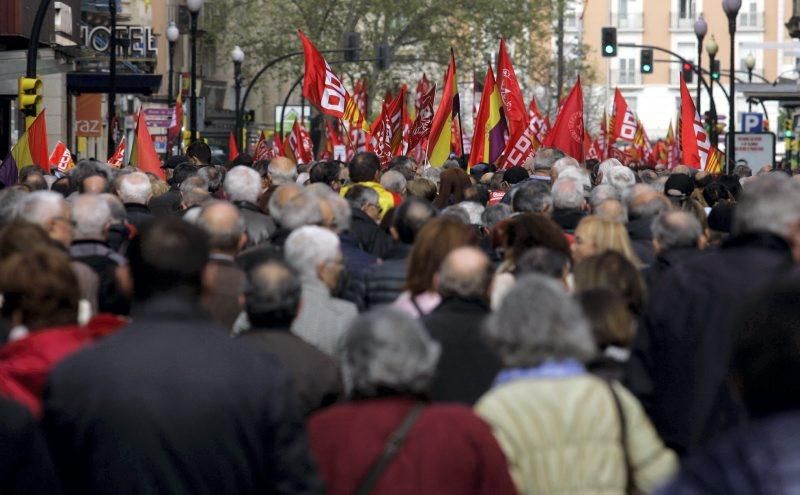 Protesta de jubilados en Zaragoza