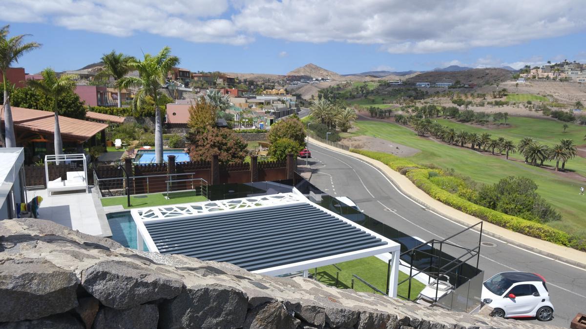 Villa en El Salobre donde sucedió el secuestro.