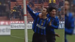 Youri Djorkaeff y su espectácular golazo con el Inter contra la Roma en 1997