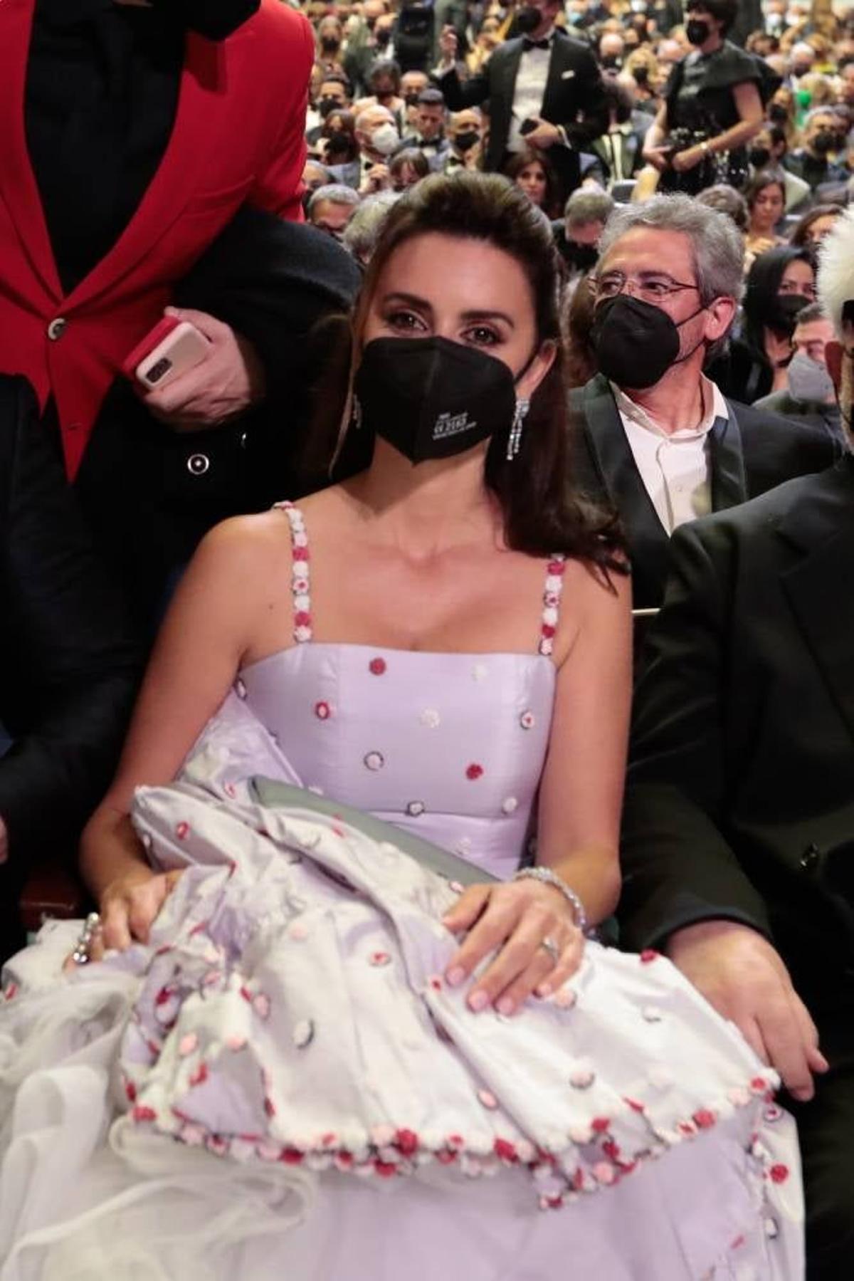 Penélope Cruz asistiendo a la Gala de los Premios Goya 2022