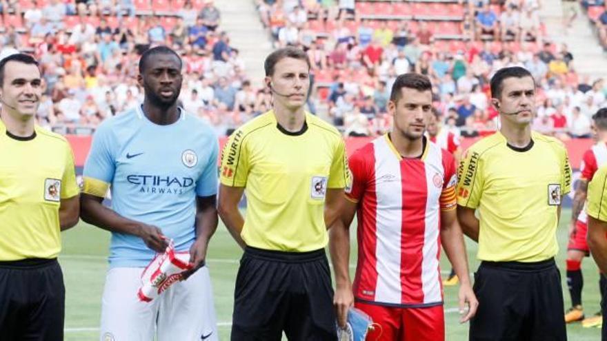 Granell, al costat de Touré durant el Costa Brava de dimarts.