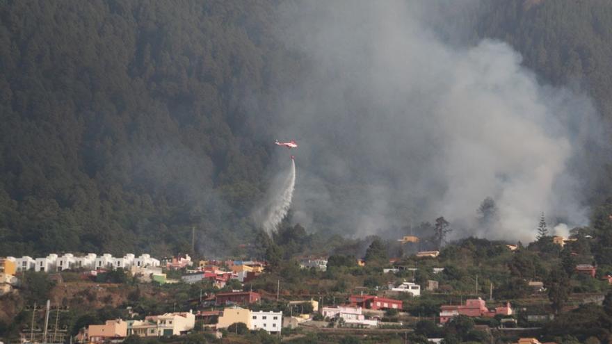 Incendio en La Orotava