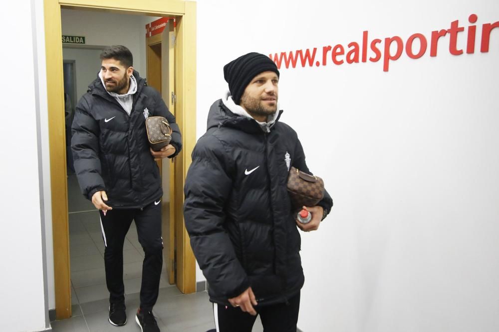 El partido entre el Real Sporting y el Numancia, en imágenes