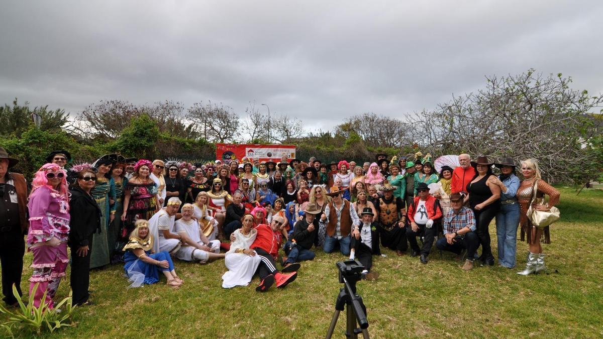 Fiesta de Carnaval en la finca La Caprichosa, en Arucas