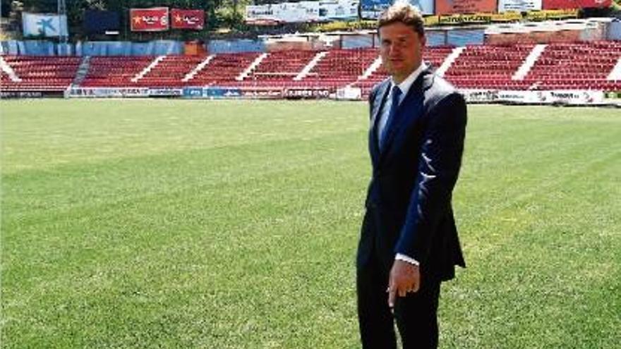 Ricardo Rodríguez dirigirà aquesta tarda el seu primer entrenament com a entrenador del GIrona 2013-14.