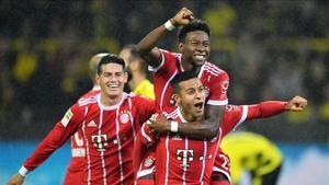 El Bayern se merendó al Dortmund y lo celebró por todo lo alto