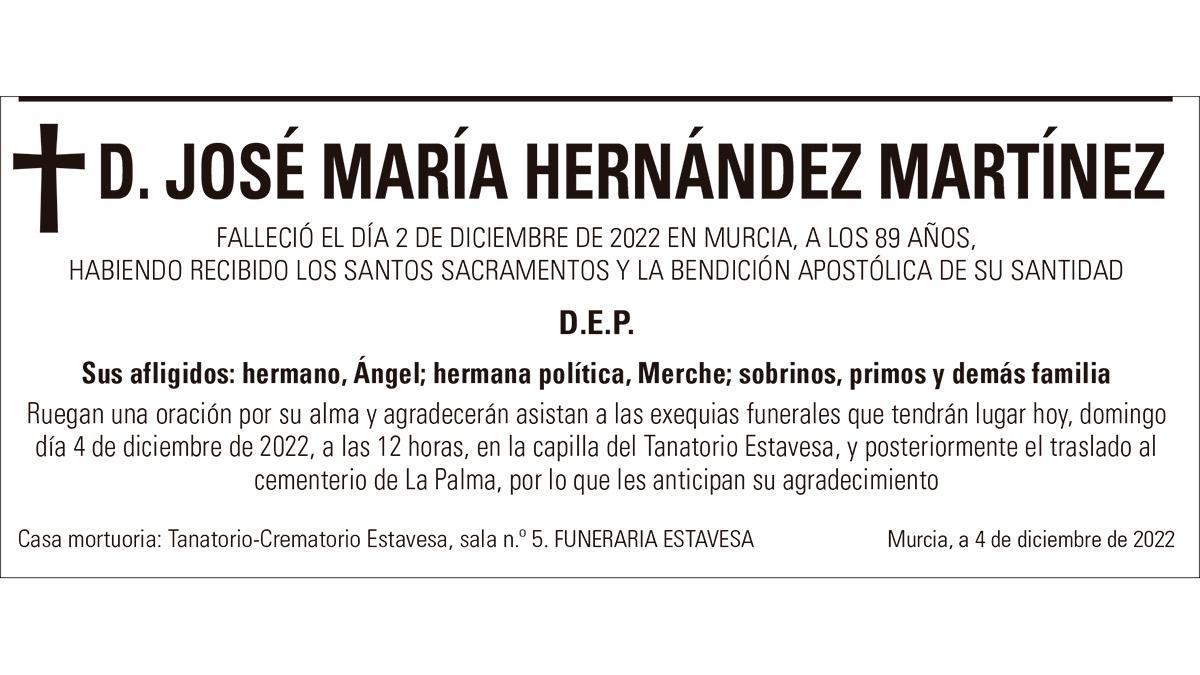 D. José María Hernández Martínez
