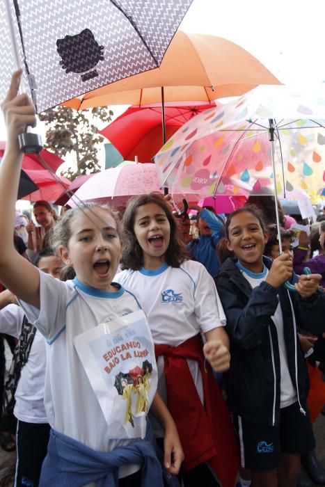 Protestas en el CEIP 103 de Valencia.