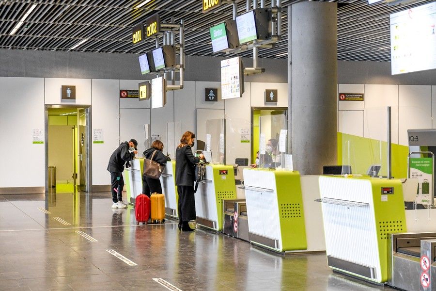 Pasajeros en el aeropuerto de Gran Canaria