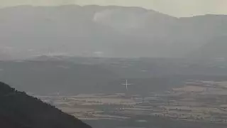 Estabilizado el incendio forestal en una zona de difícil acceso en Vilanova de Meià