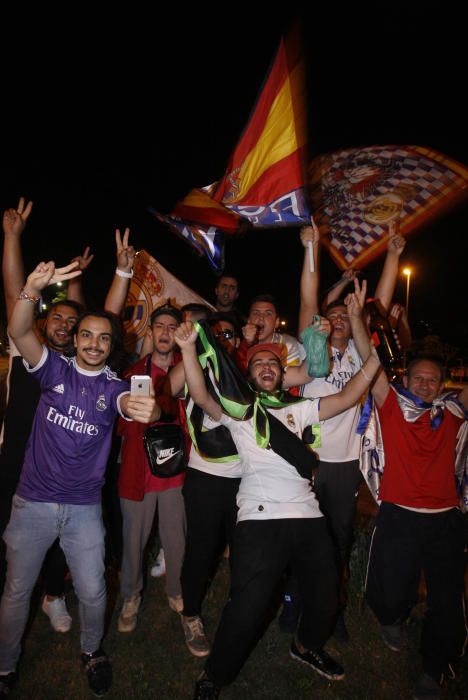 Gironins celebren el títol de lliga del Reial Madrid