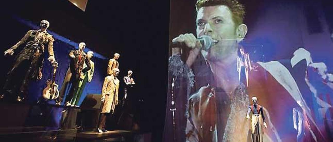 Aspecto de la exposición ´David Bowie is´, dedicada al músico recientemente fallecido.