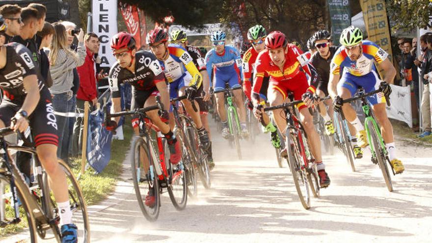 Un momento de la carrera de este domingo en Valencia