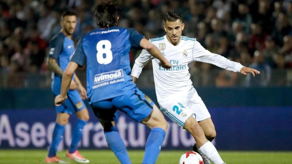 Ceballos en el encuentro frente al Fuenlabrada