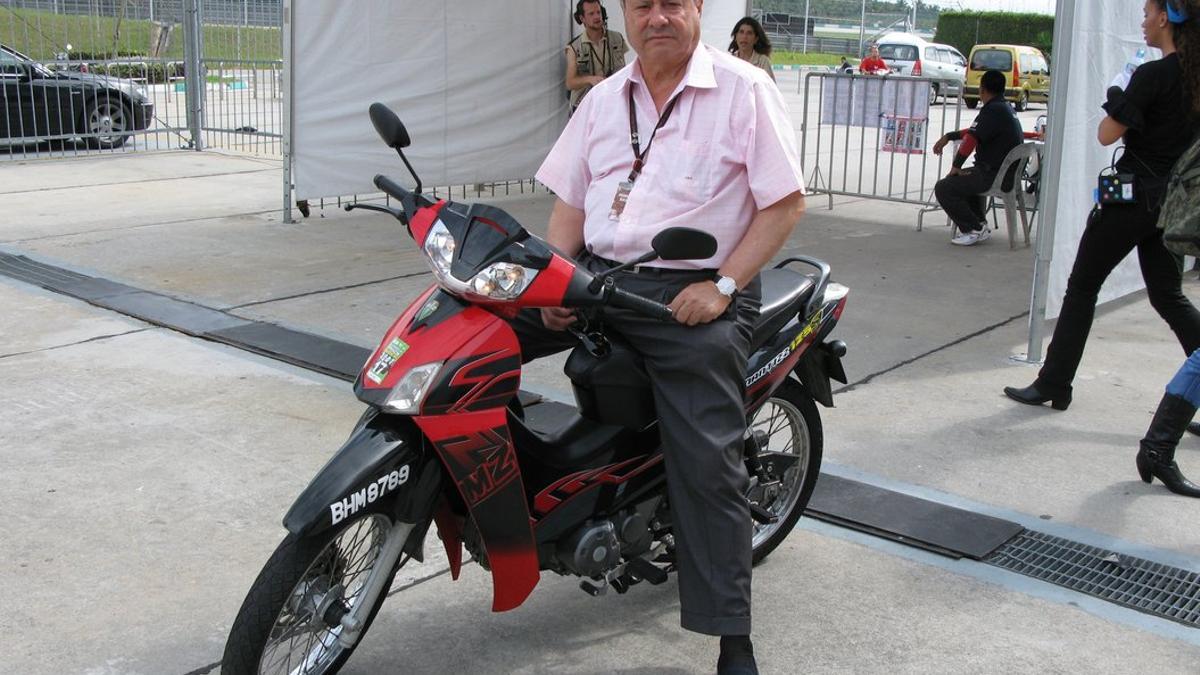 Paco Hernando 'el Pocero', en el ciruito de Sepang, Kuala Lumpur, en el 2007.