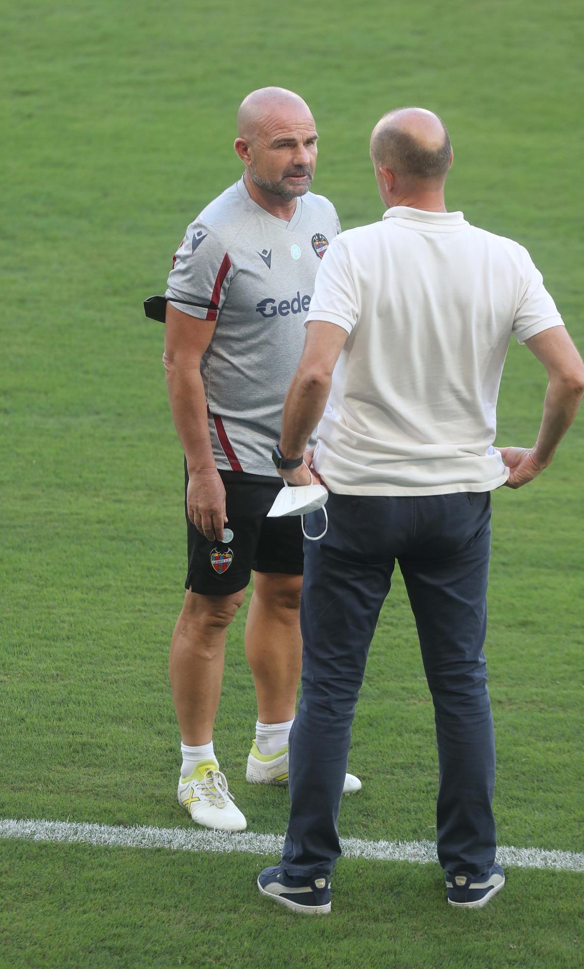 Entrenamiento en el Ciutat antes del encuentro frente al Rayo